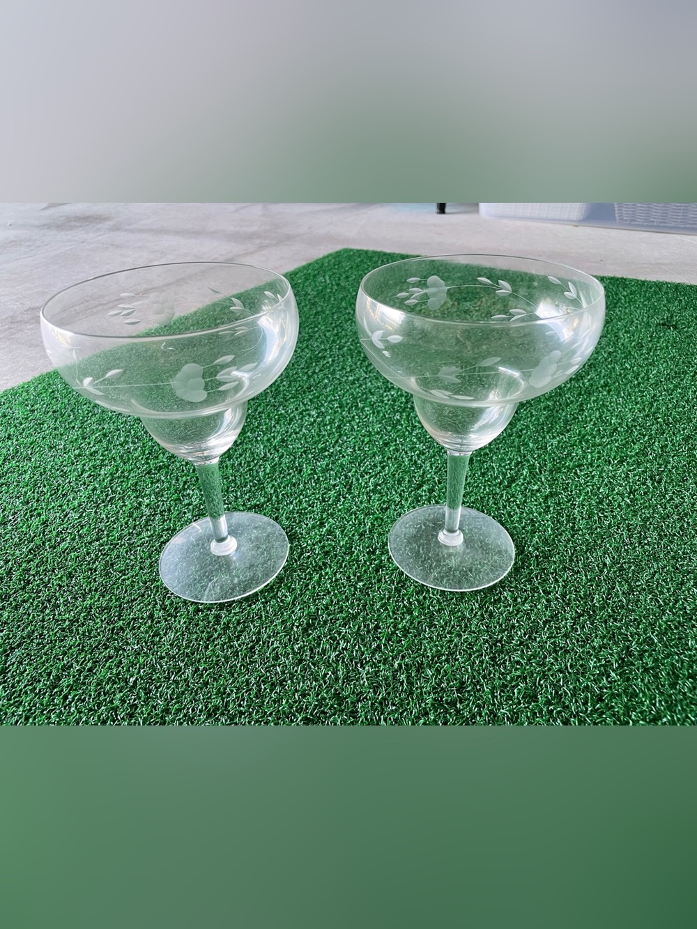 Princess House Heritage 
margarita glasses 
set of 2